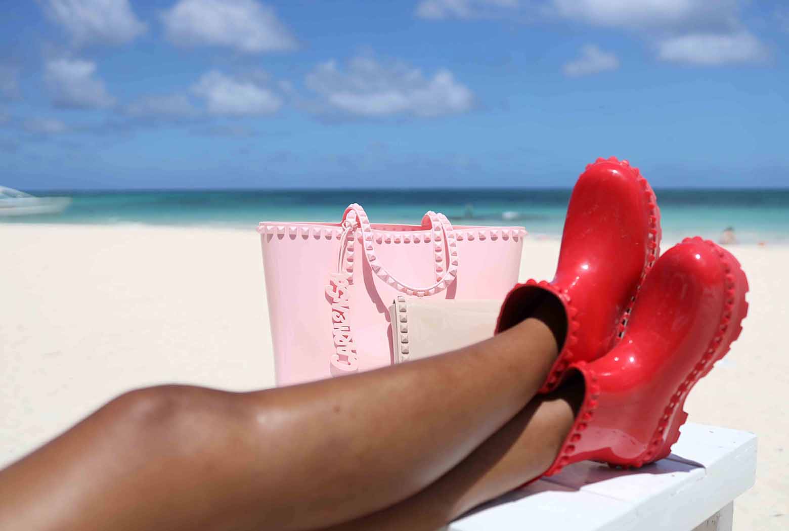 Carmensol Jelly Shoes, Studded Wedges, Jelly Boots, Jelly Wedge Sandals