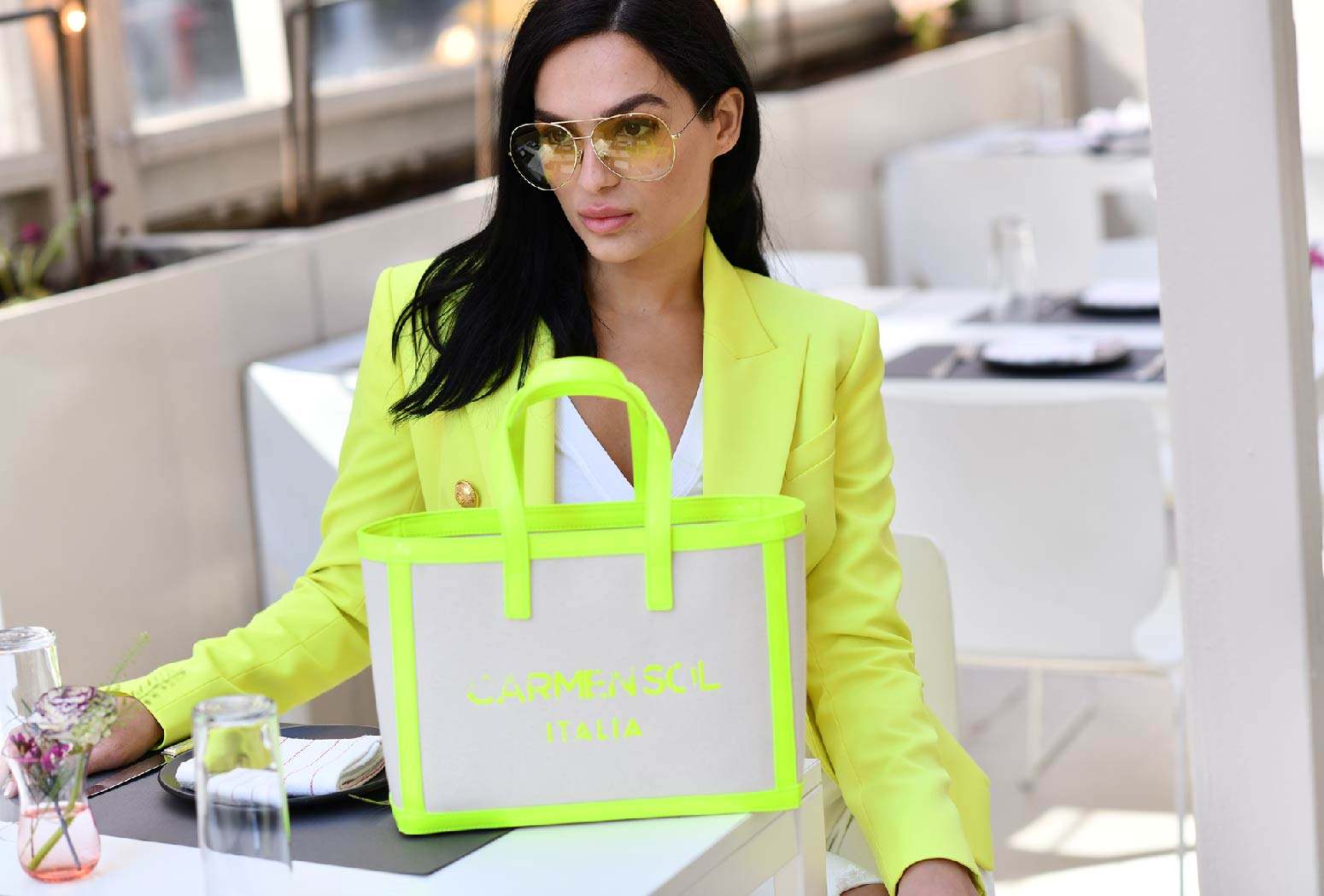 Carmensol Canvas Tote Bag, Jelly bags