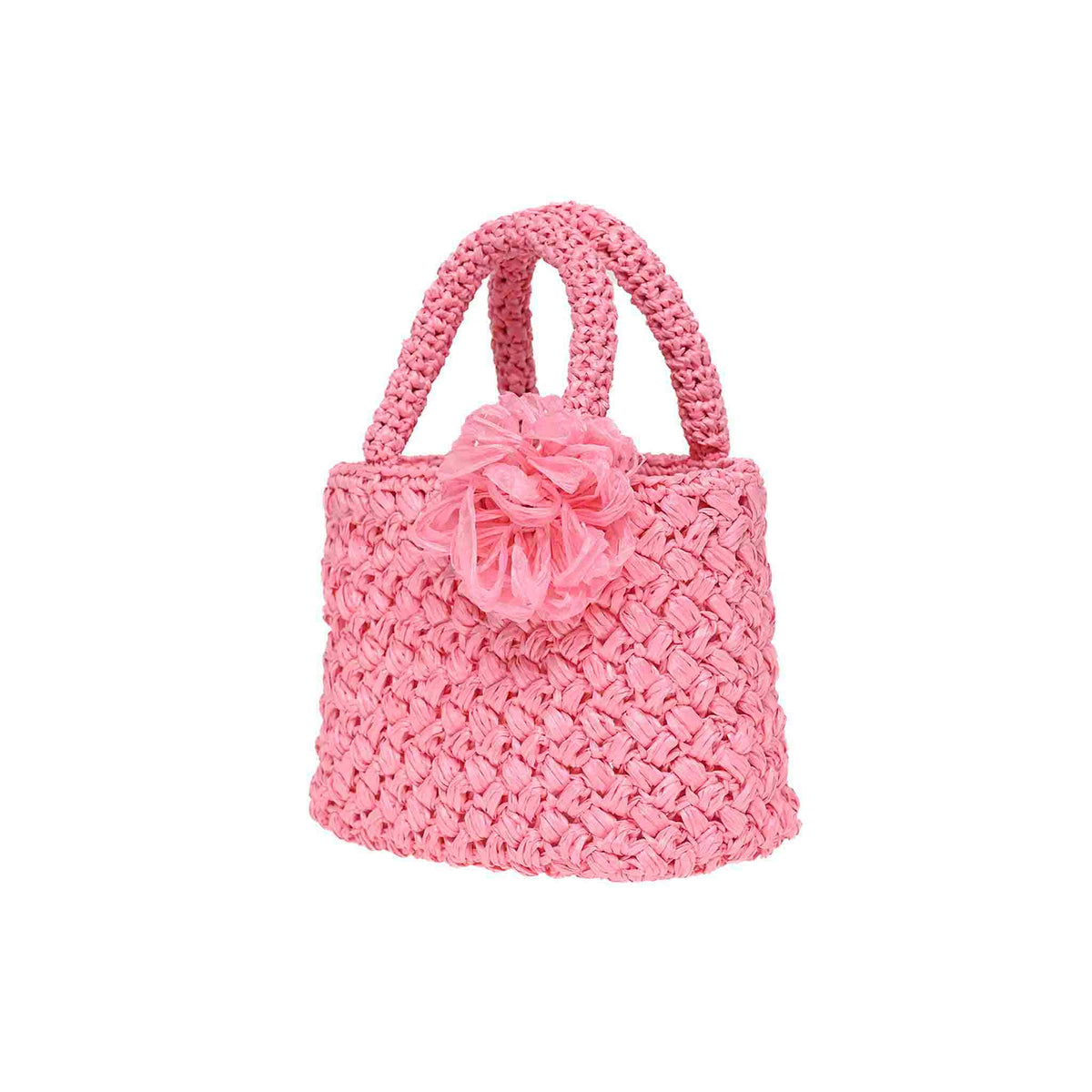 Trendy Baby Pink raffia tote bag from Carmen Sol, crafted for those who love both fashion and the beach
