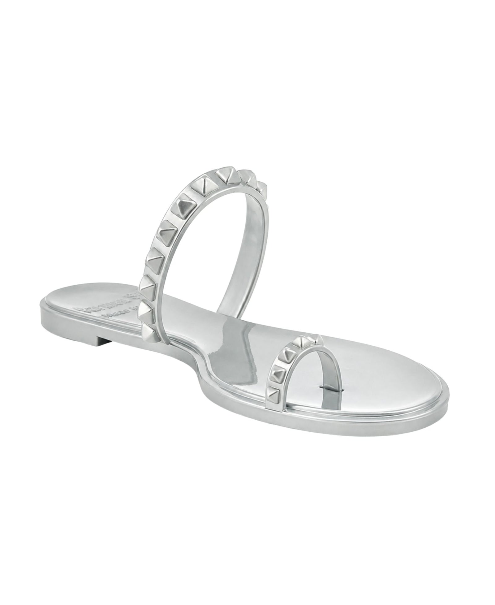Maria Flat Jelly Sandals - Metallic Jelly