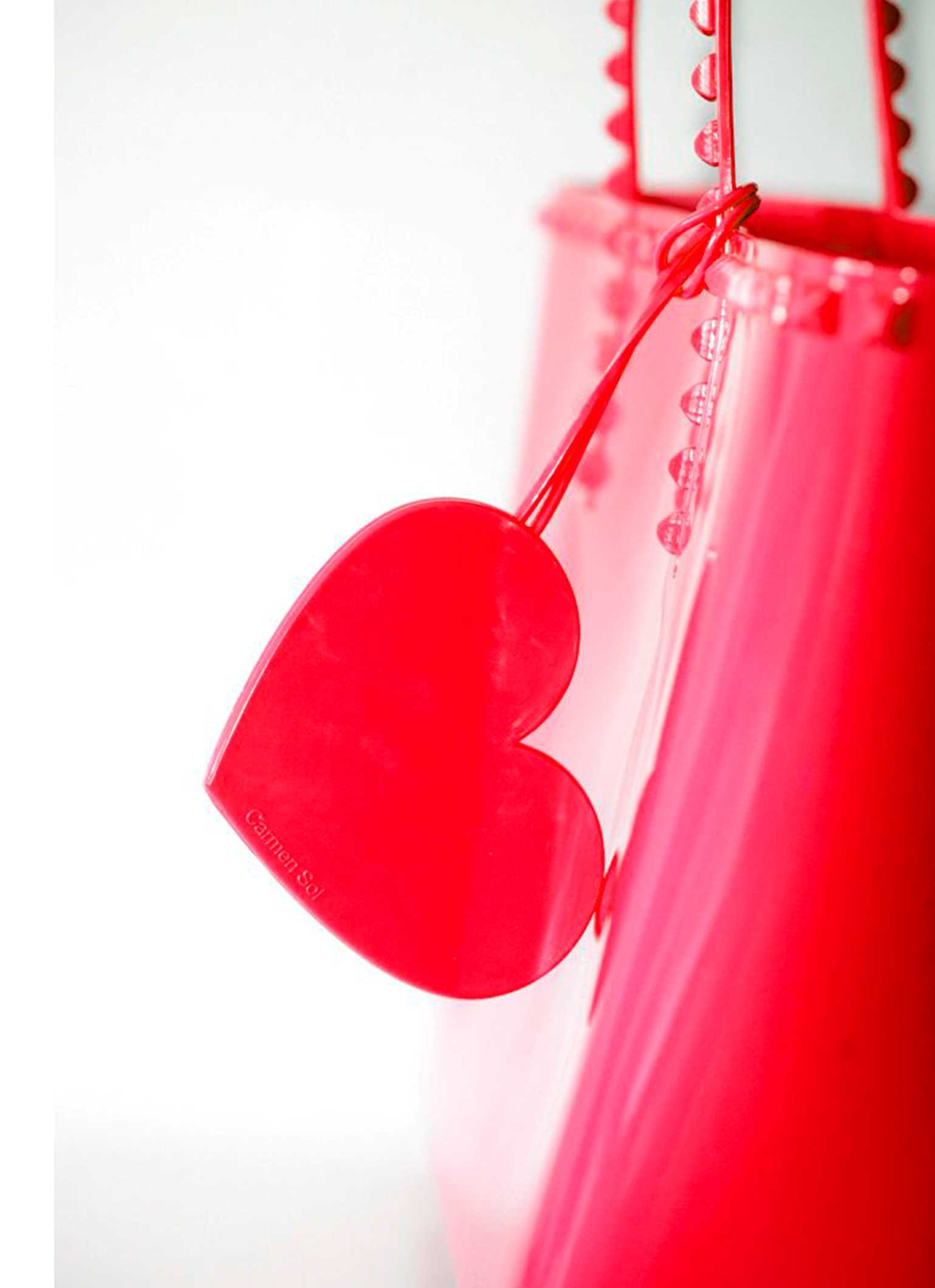 Red Carmen Sol Cuore purse charms