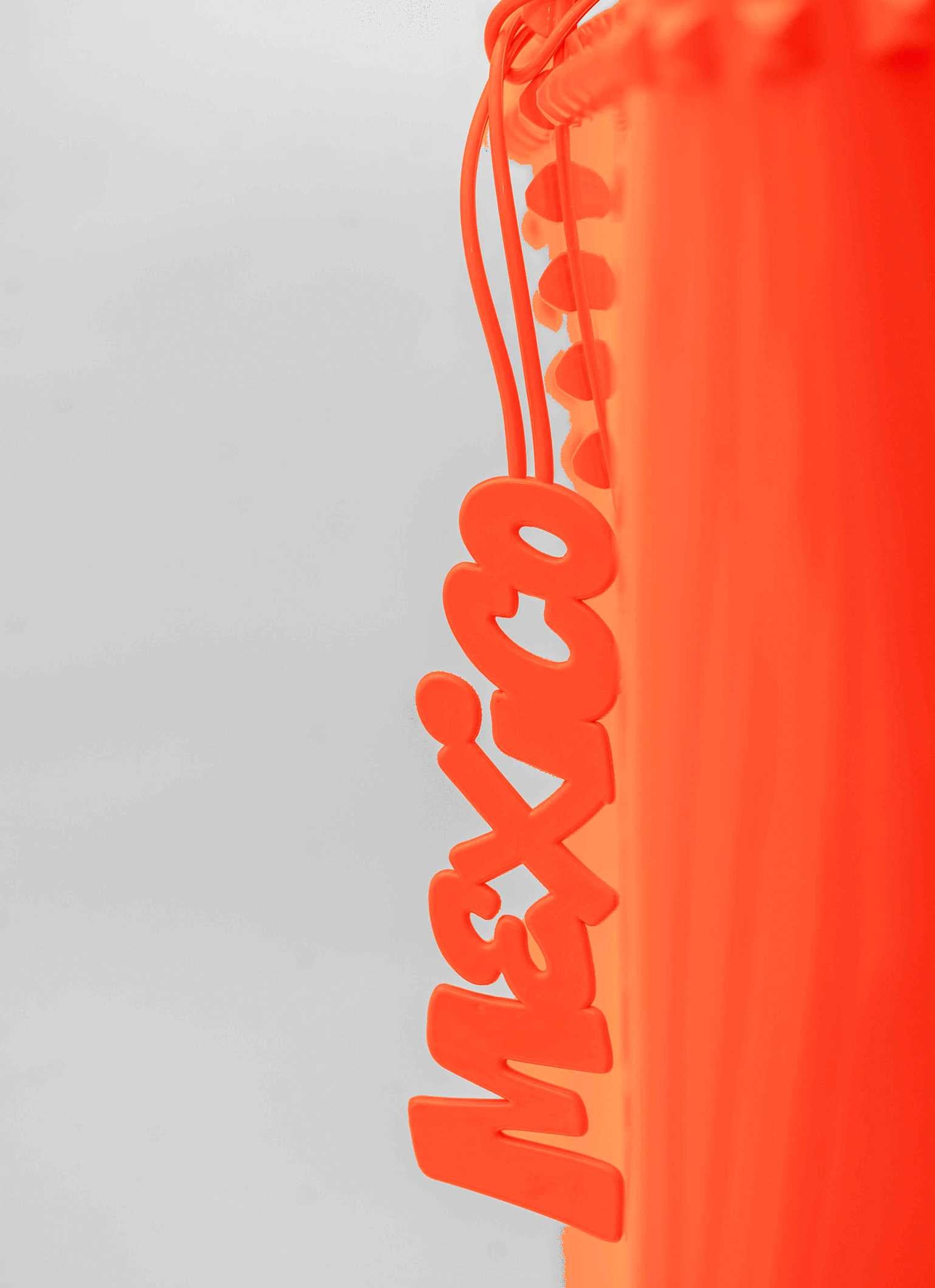 Sustainably made Mexico jelly purse charms in color orange for sale