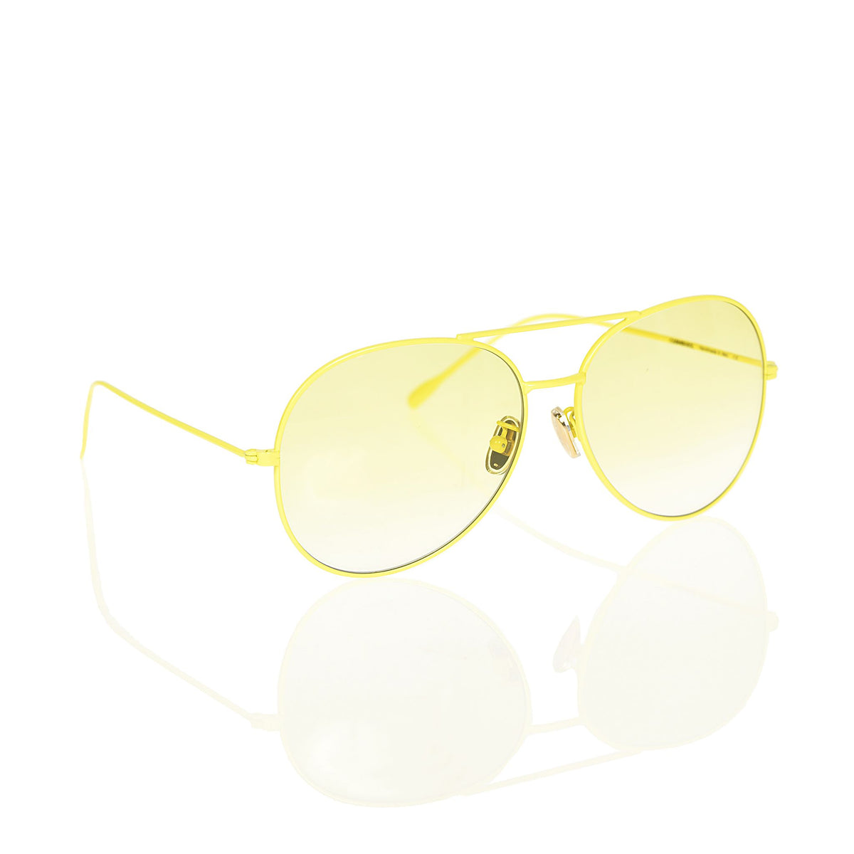 Yellow sunglasses style aviator in 2 sizes medium and large