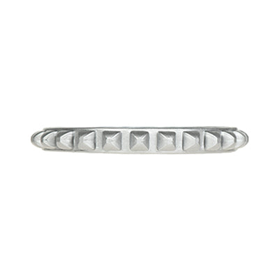 Thin silver bracelets in recyclable plastic
