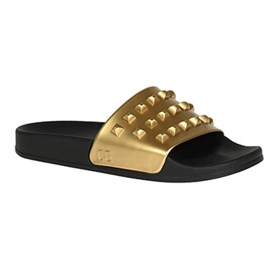Gold studded Franco jelly shoes which are anti slippery and perfect for the pool