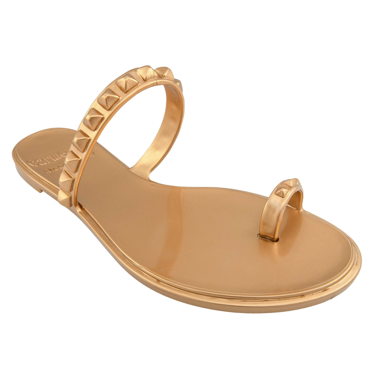 Maria studded jelly sandals women in color gold