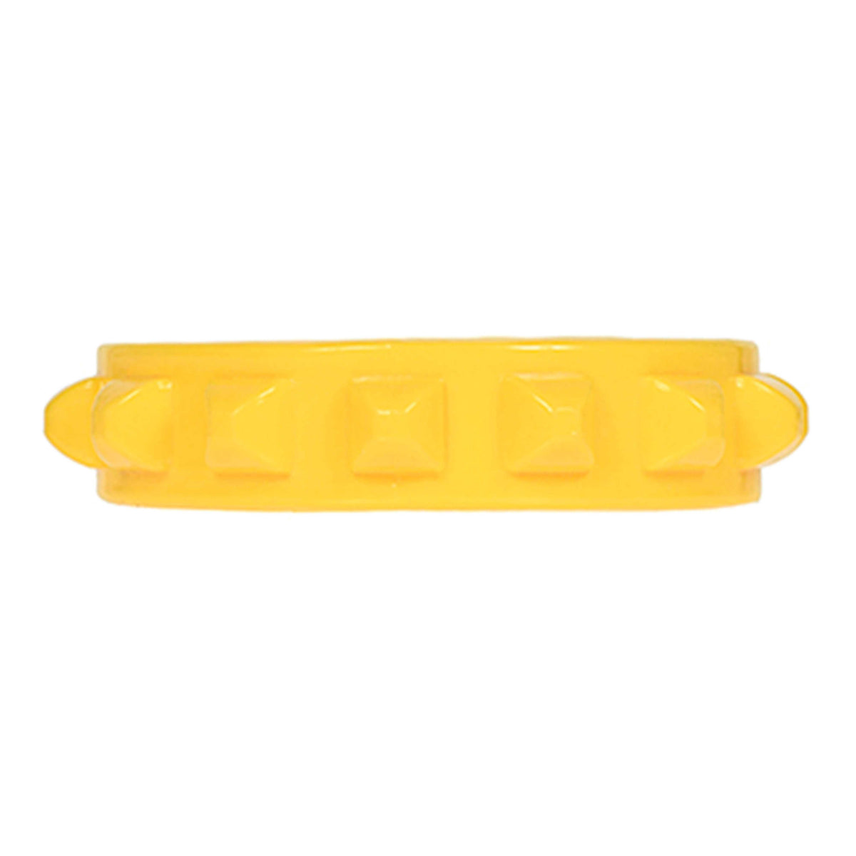 Bright yellow jelly bracelets with studs black friday