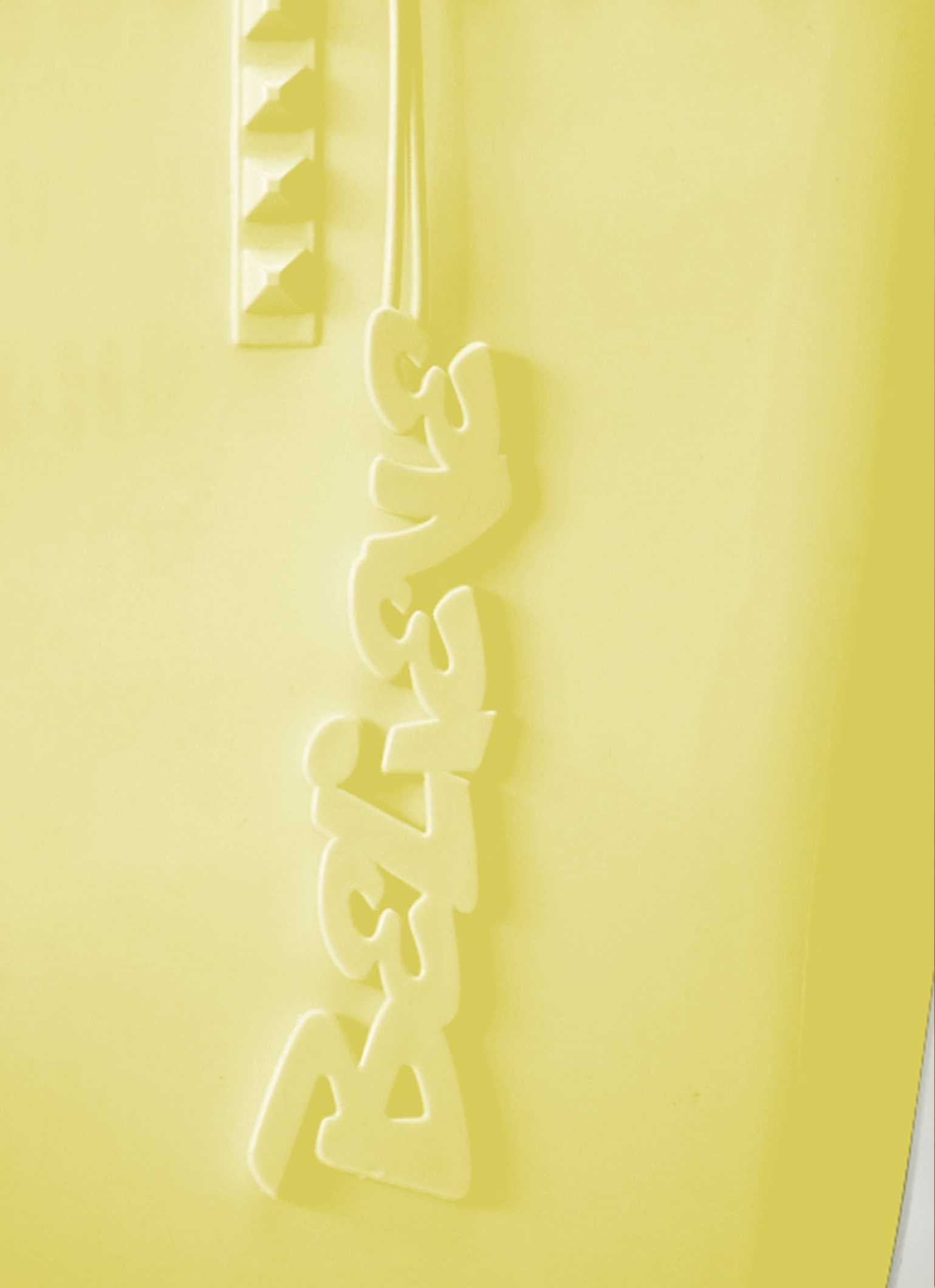 Carmen Sol vegan believe purse charms in color baby yellow