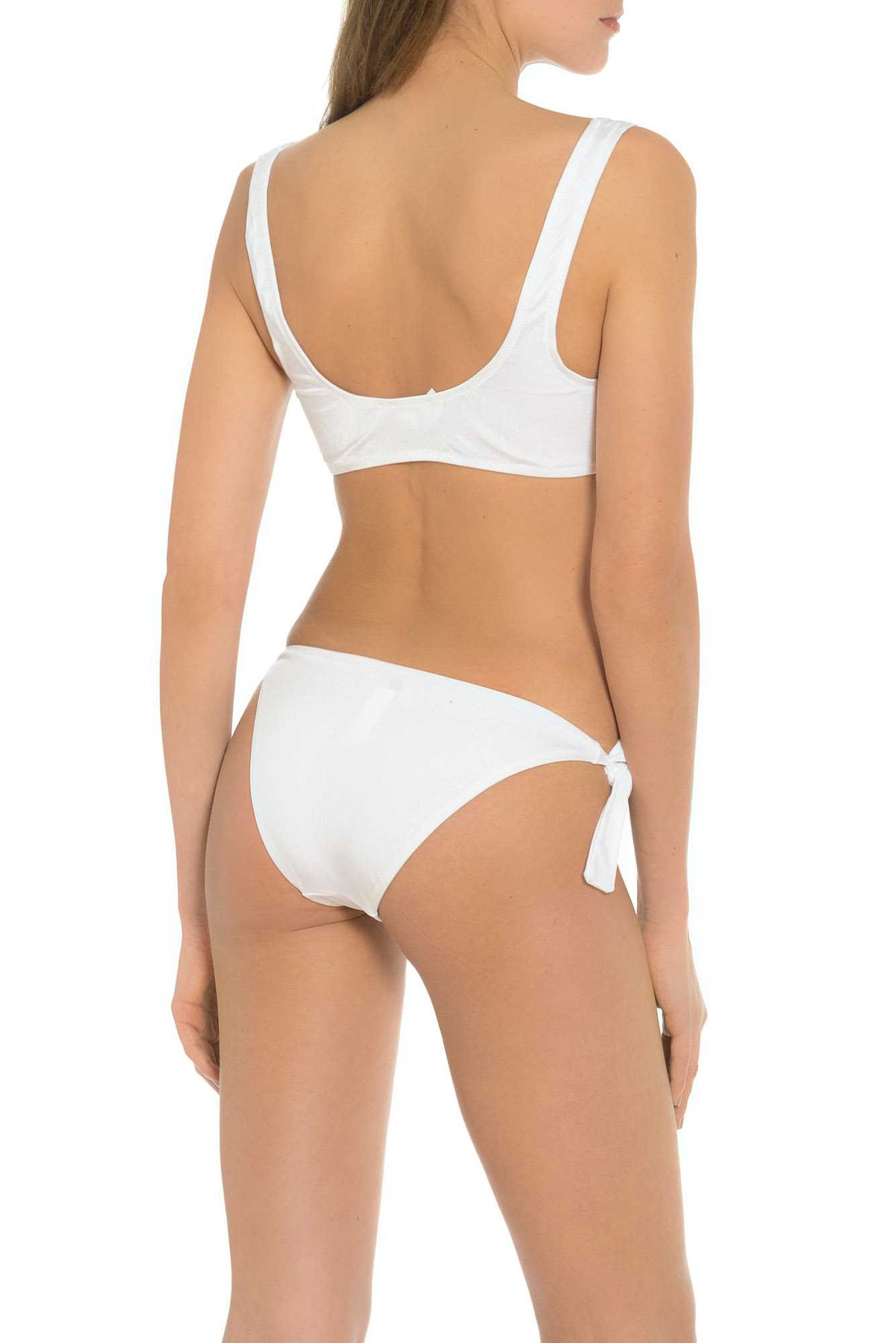 White Bathing Suit Top Made in Italy 