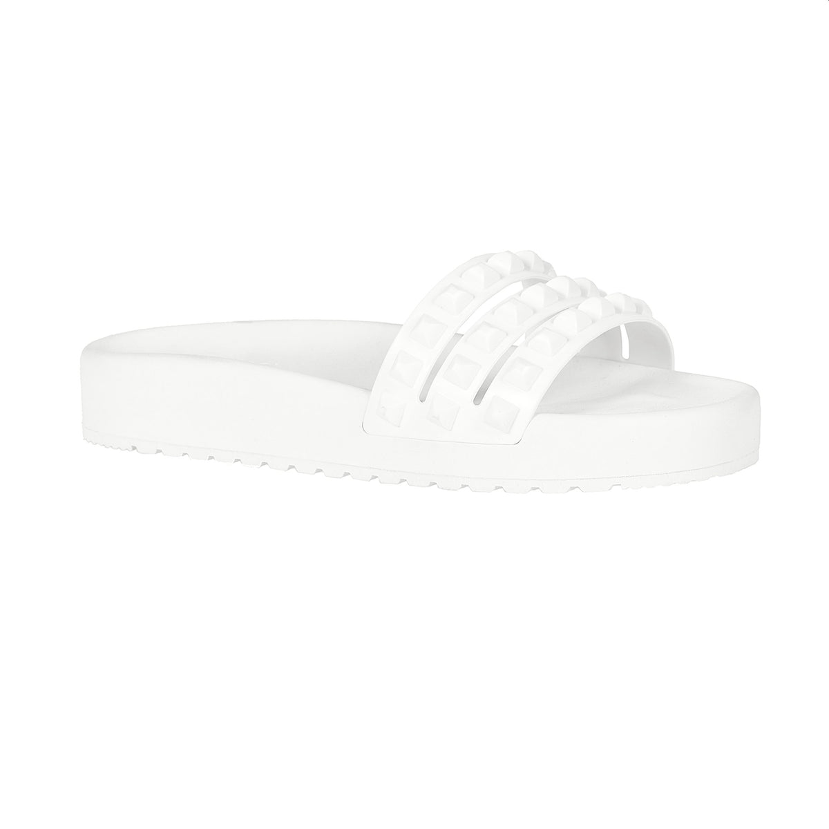 Jelly white sandals ultra shinny look, party look summer sandals for women from carmen sol