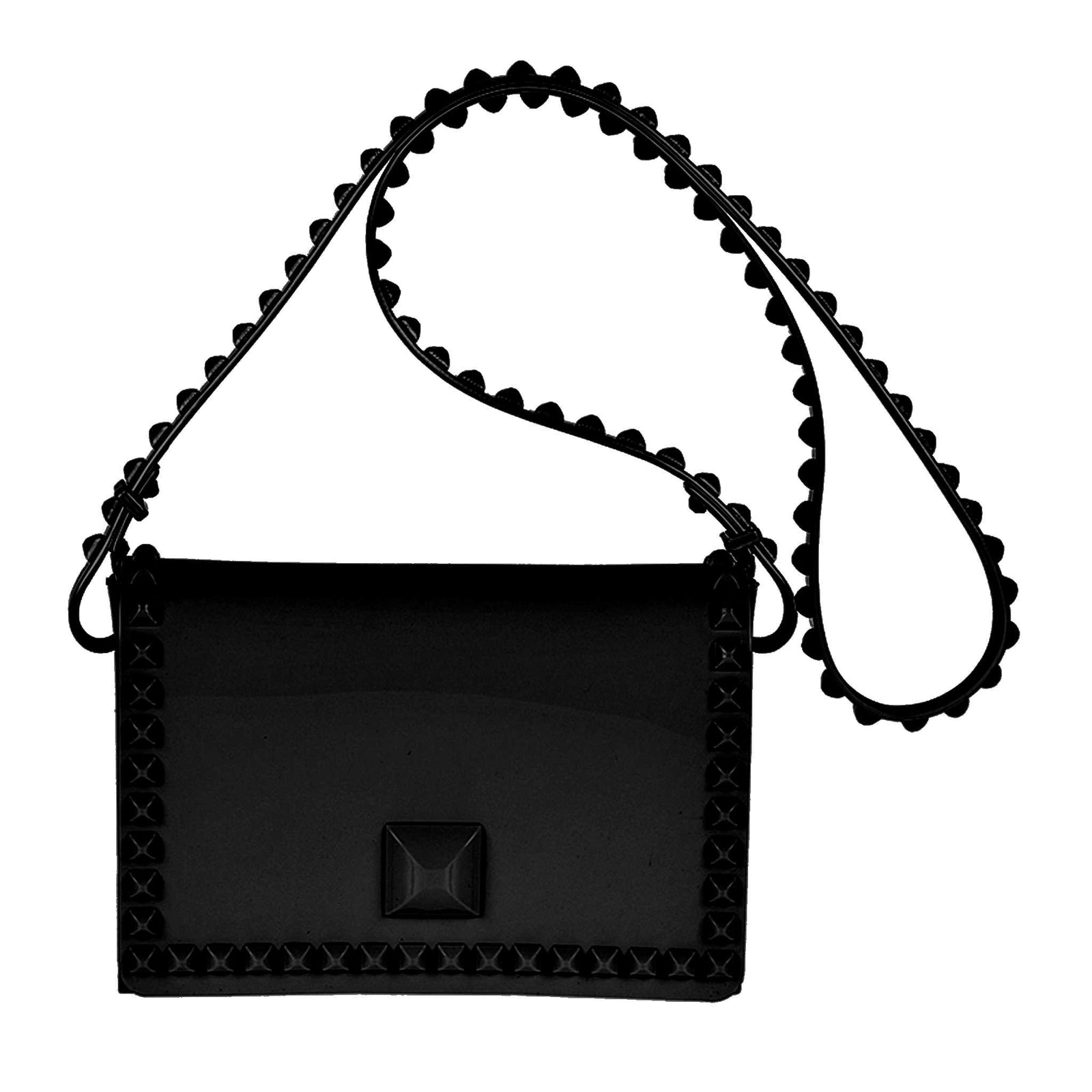Graziella black jelly beach bags from Carmen Sol