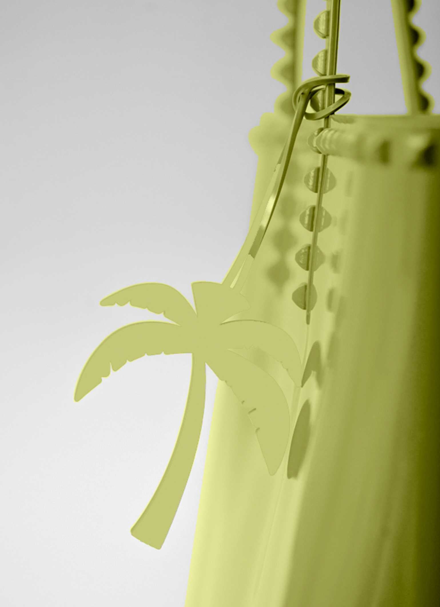 Olive green cute tree shaped Palma bag charms on sale