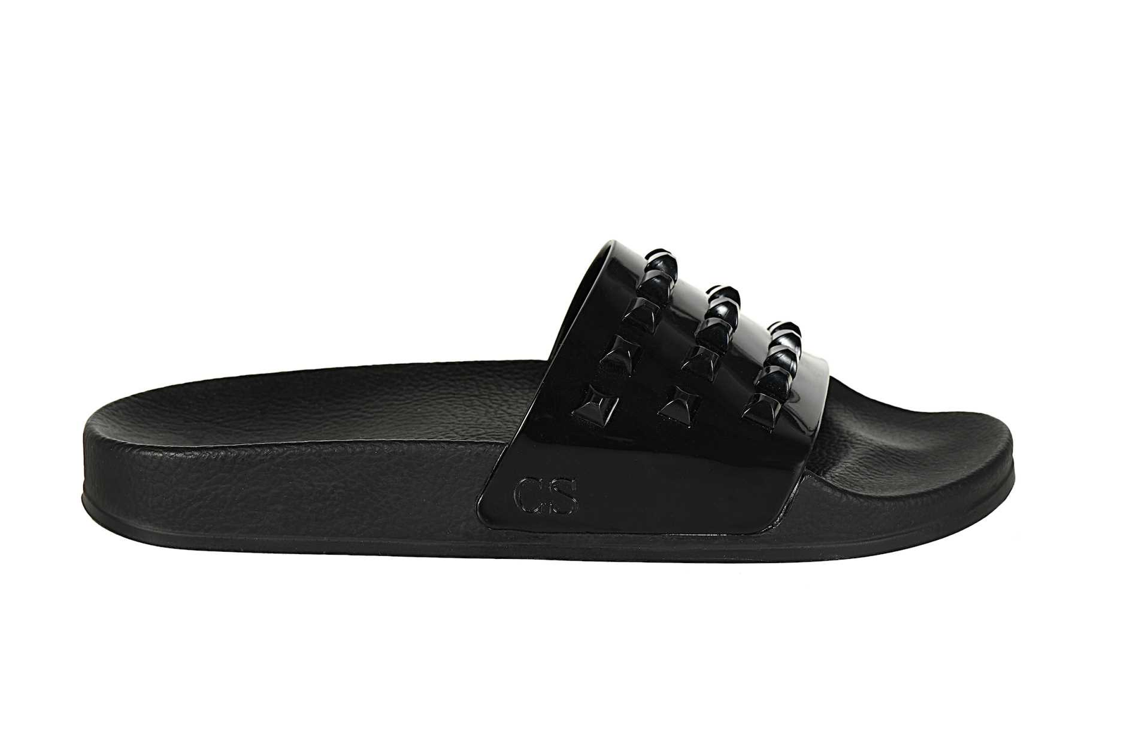 Franco jelly slides in color black which are perfect for the pool