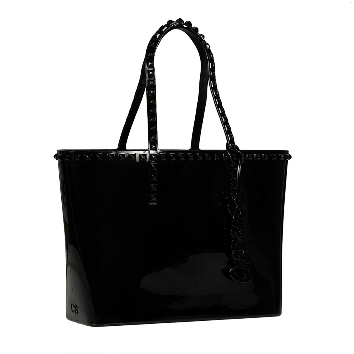 Seba Carmen Sol studded jelly purse in color black 