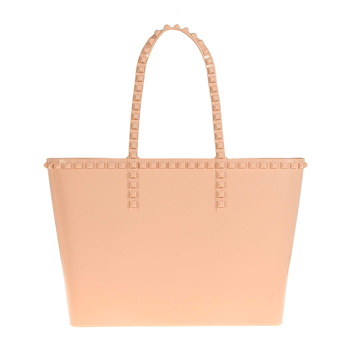 Made in Italy studded big purse in color blush from Carmen Sol