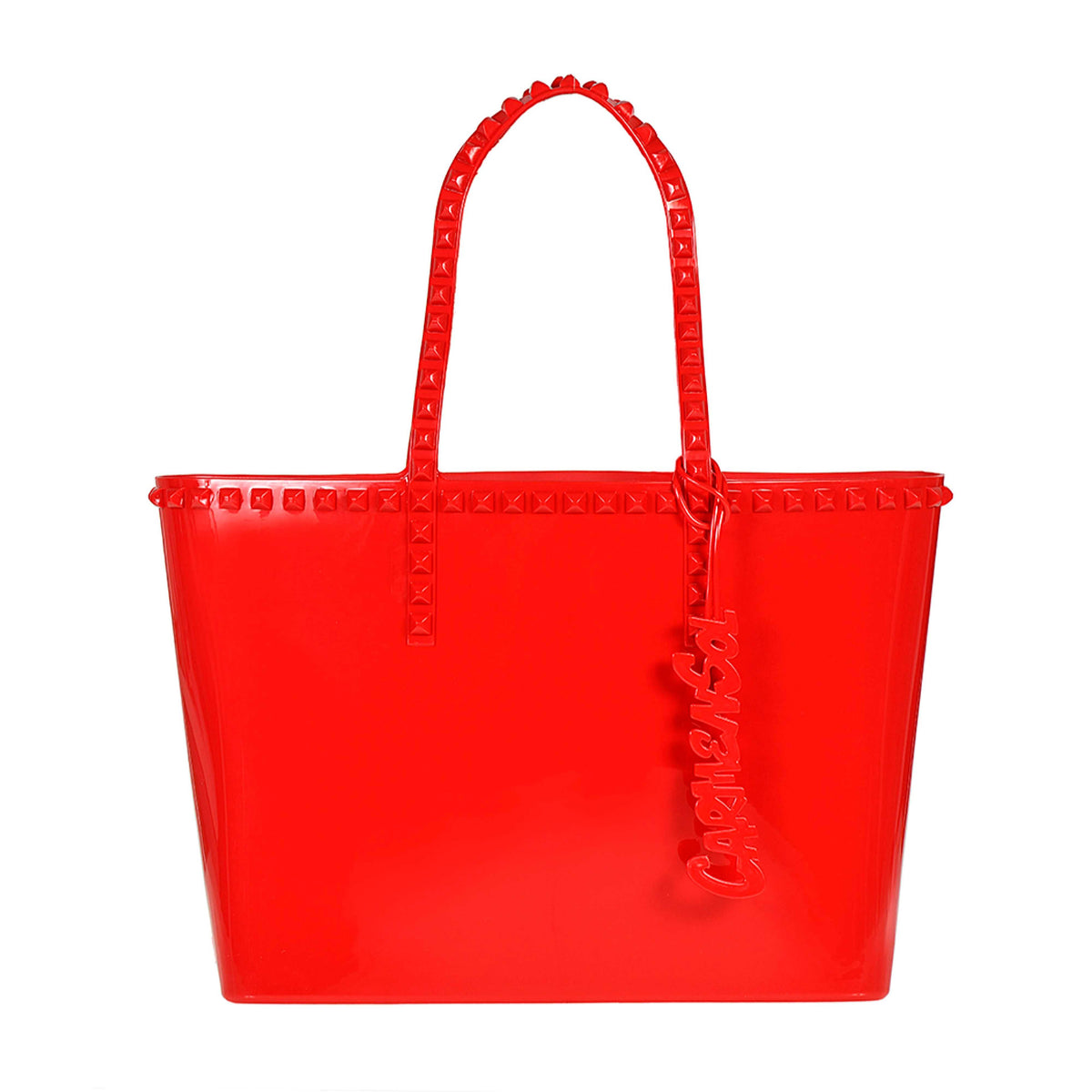 Rose scented beach purse from Carmen Sol in color red