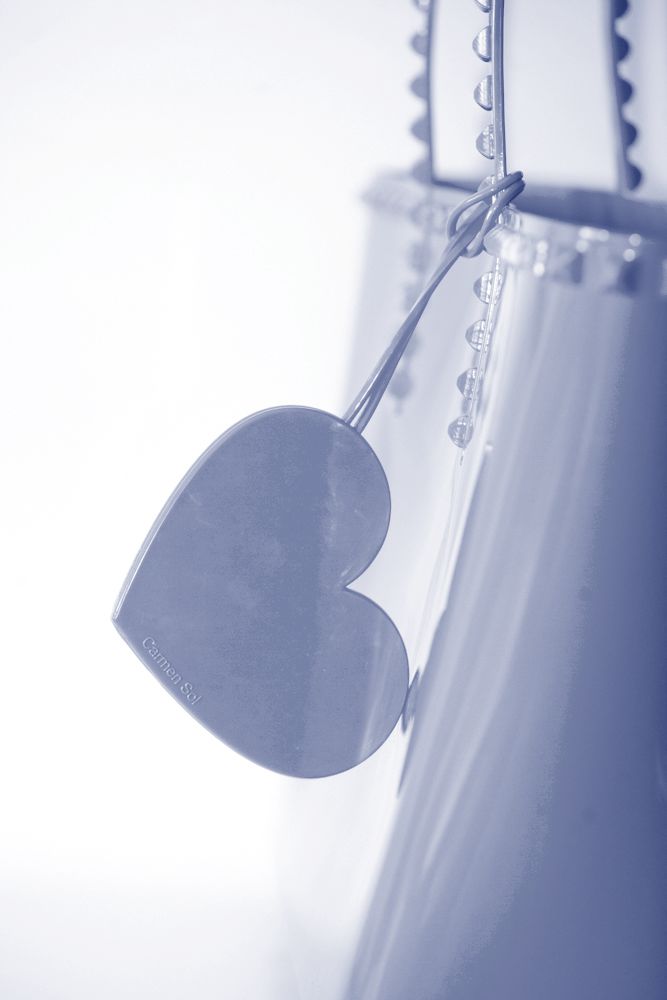 Baby blue Carmen Sol cute Cuore purse charms