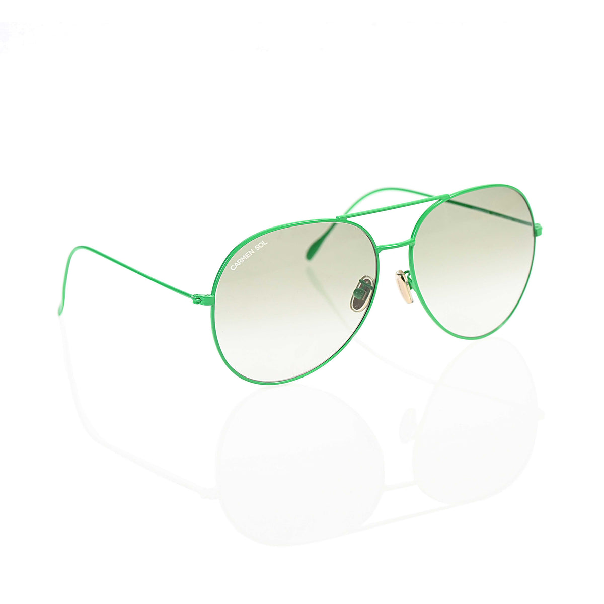 Green Sunglasses, best aviator sunglasses for women from carmen sol