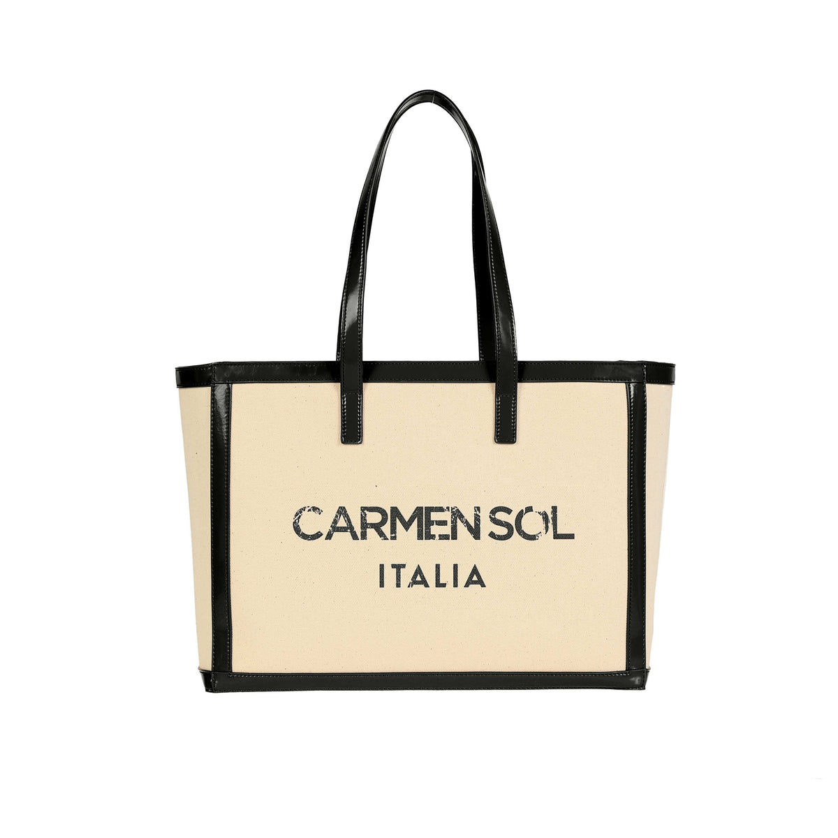 Black Capri tote bag large for date night