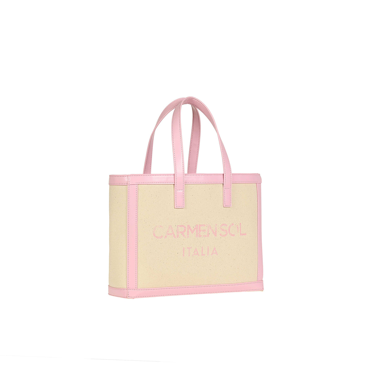 Carmen Sol Venezia mini beach purse in baby pink