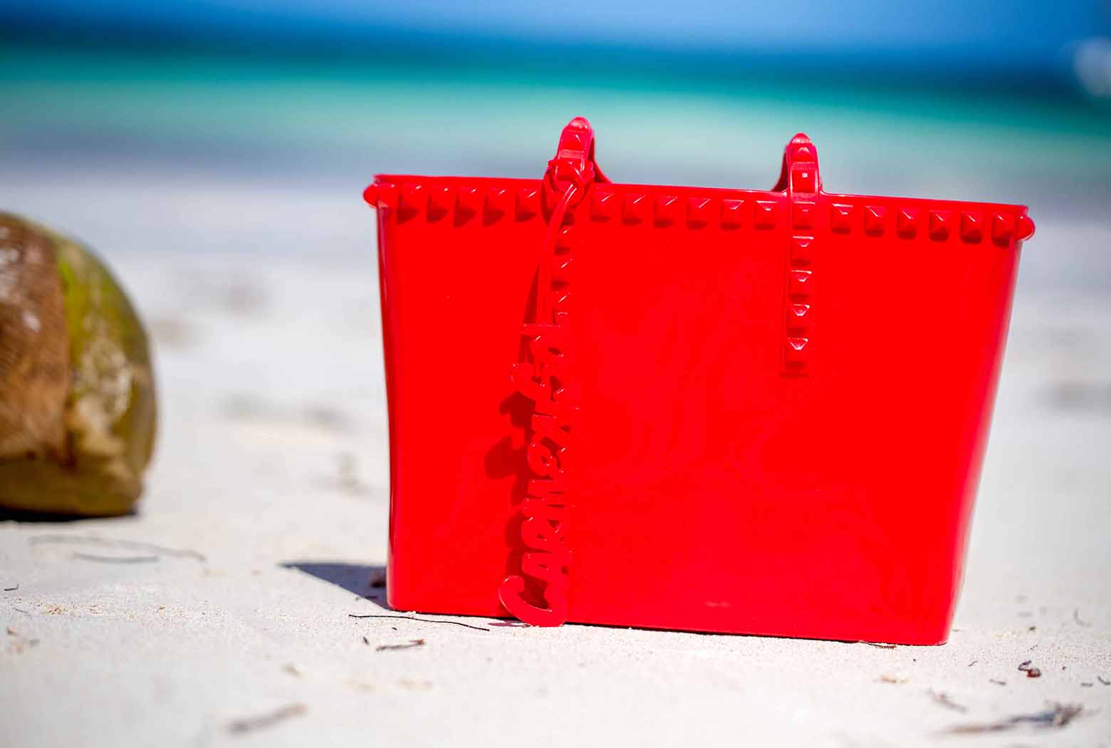 Tote bags, red tote bags, beach bags for beach lovers or sea lovers