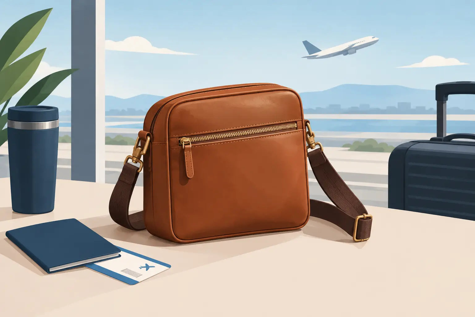 Leather Crossbody for Travel That Works Hard