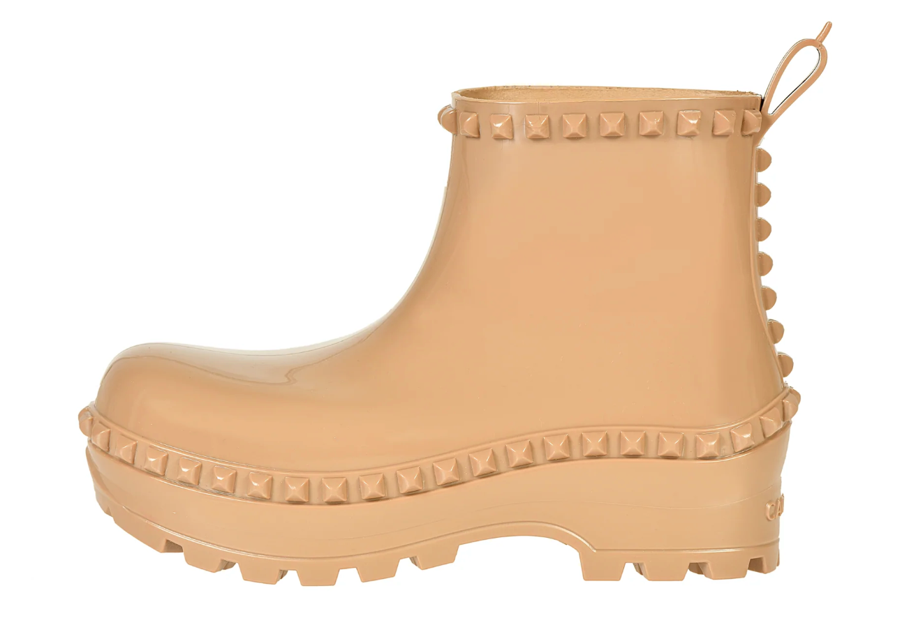 Carmen Sol Graziano women ankle boots in color nude with studs