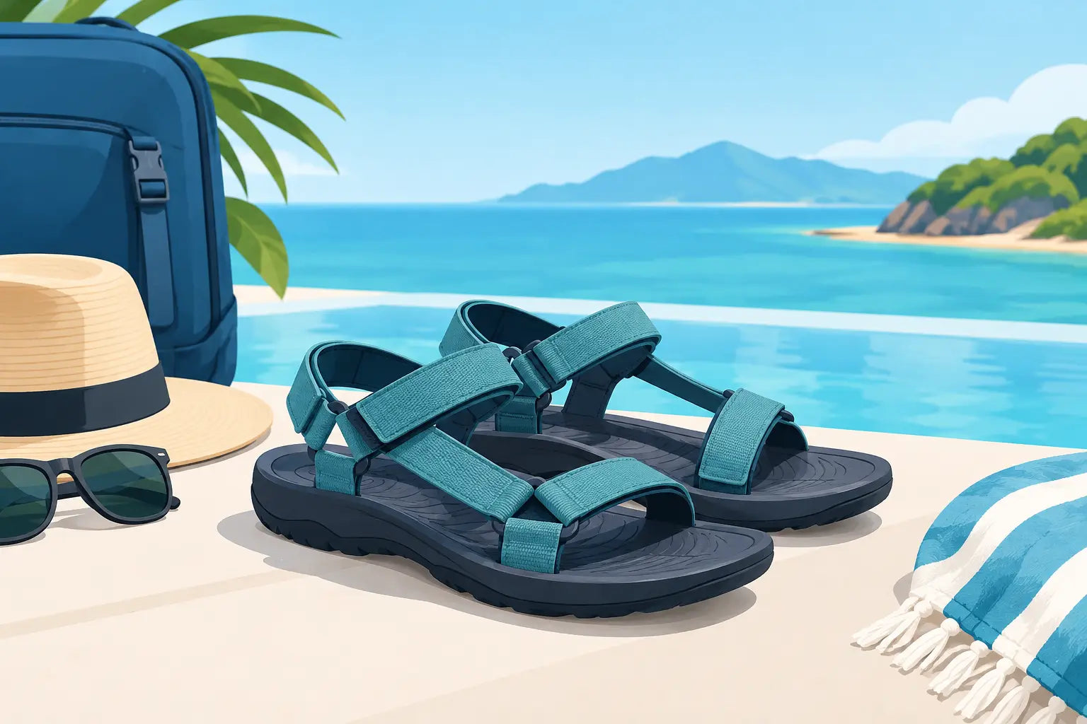 Waterproof Sandals for Vacation That Travel Well