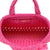 Fuchsia Positano Raffia tote Bag from Carmen Sol hand woven Italia collection