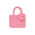 Amalfi Raffia small bag from carmen sol baby pink in color, Treasure hunt bag for birthday parties made in Italy.