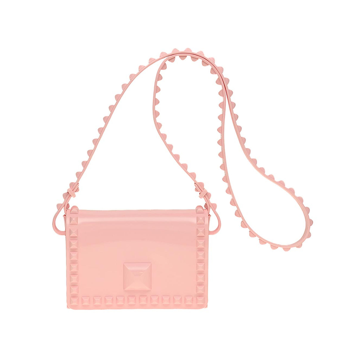 Baby Pink mini crossbody shopping bag from carmen sol for kids.