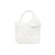 white raffia small bag, ideal for adding a touch of class to your shopping  made in Italy from mini Carmen Sol