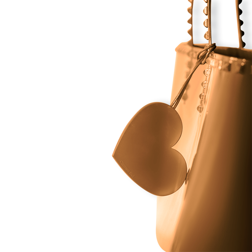 Cuore Charm & Keychain - Metallic Clearance