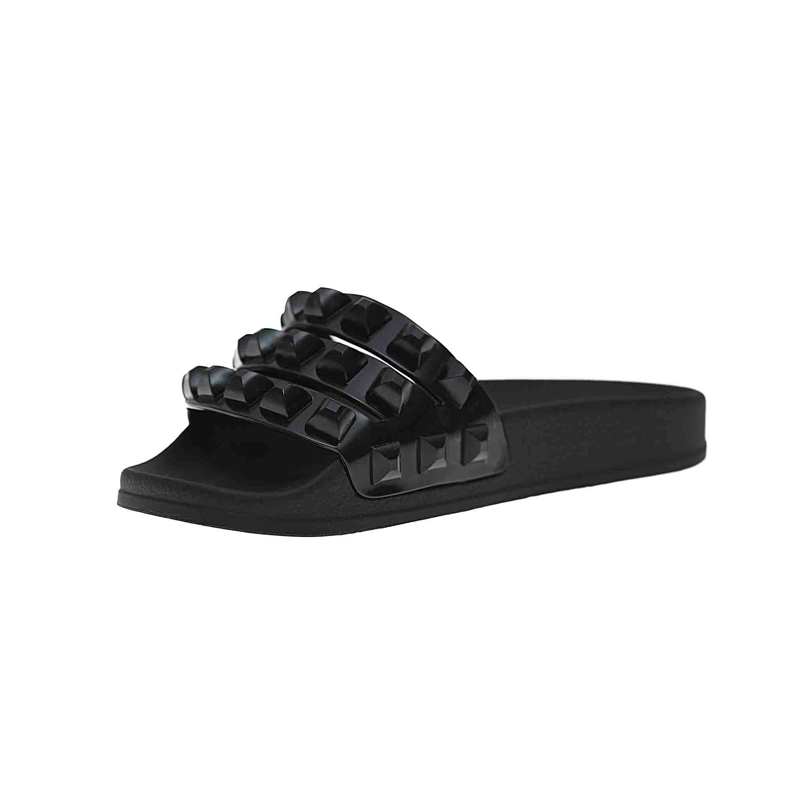 Black mini Carmen slides unique jelly kids sandals, attractive kids jelly shoes from Mini Carmen Sol made in Italy.