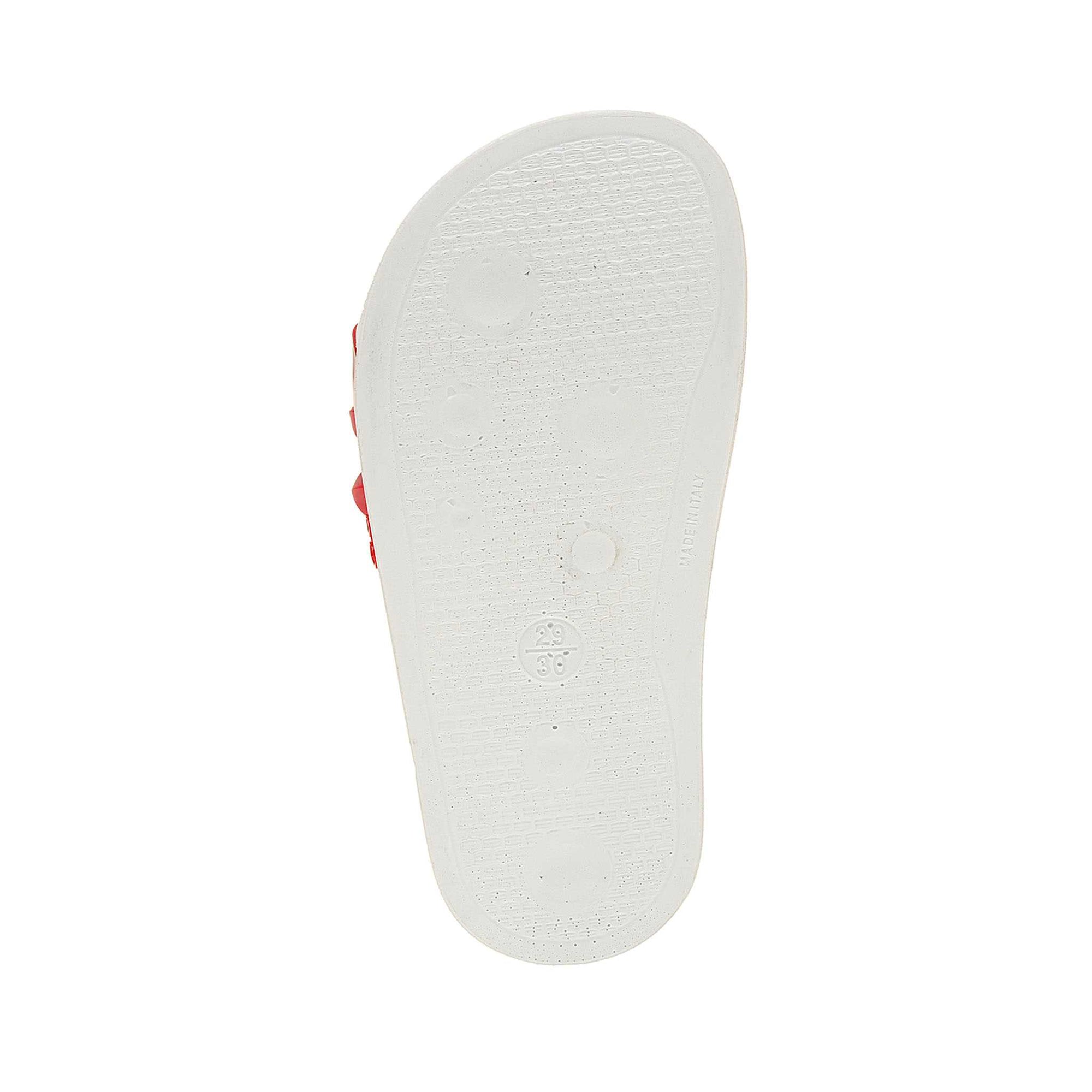 Franco white sandals for kids, summer kids sandals, white jelly kids slides attracts beach look.