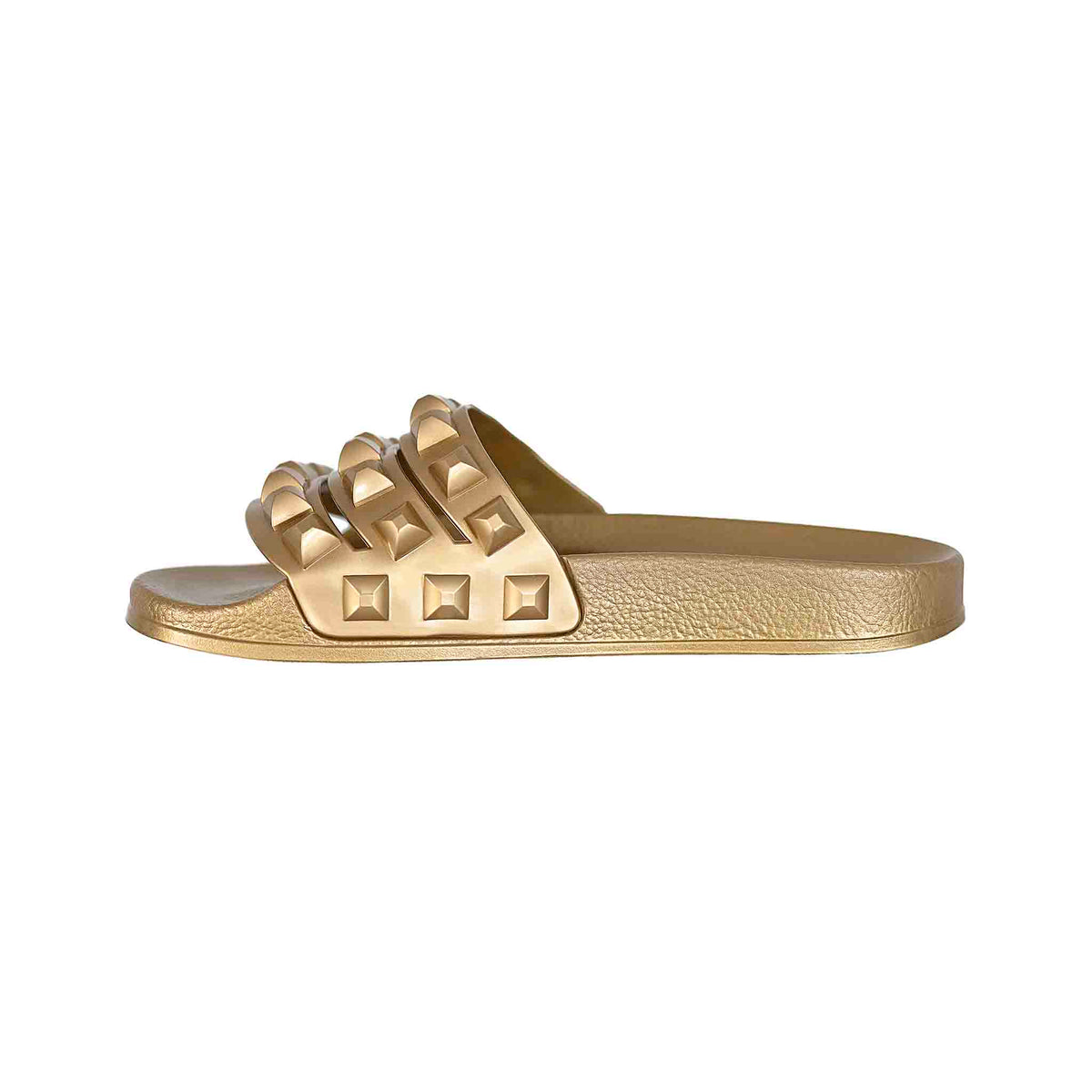 Gold platform slide sandals for women perfect street look from carmen sol