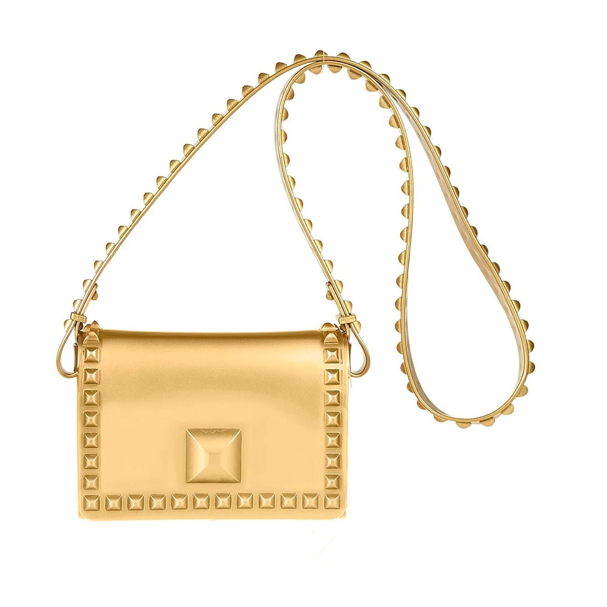 Gold crossbody metallic bags from Carmen Sol made in Italy, best shopping crossbody bag.