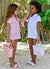 Kids resort or vaction jelly outfit with mini carmensol boost up kids look.