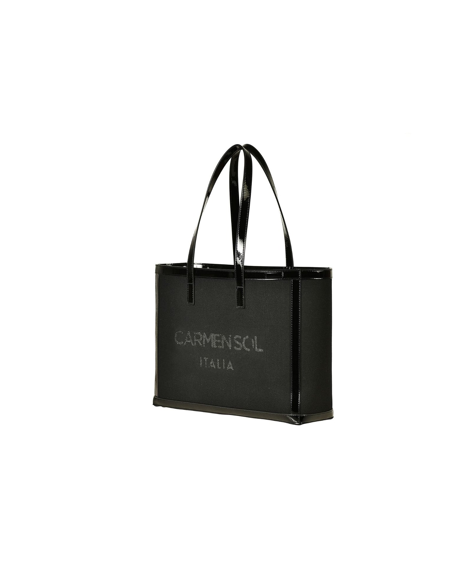 Venezia Black Canvas Mini Tote