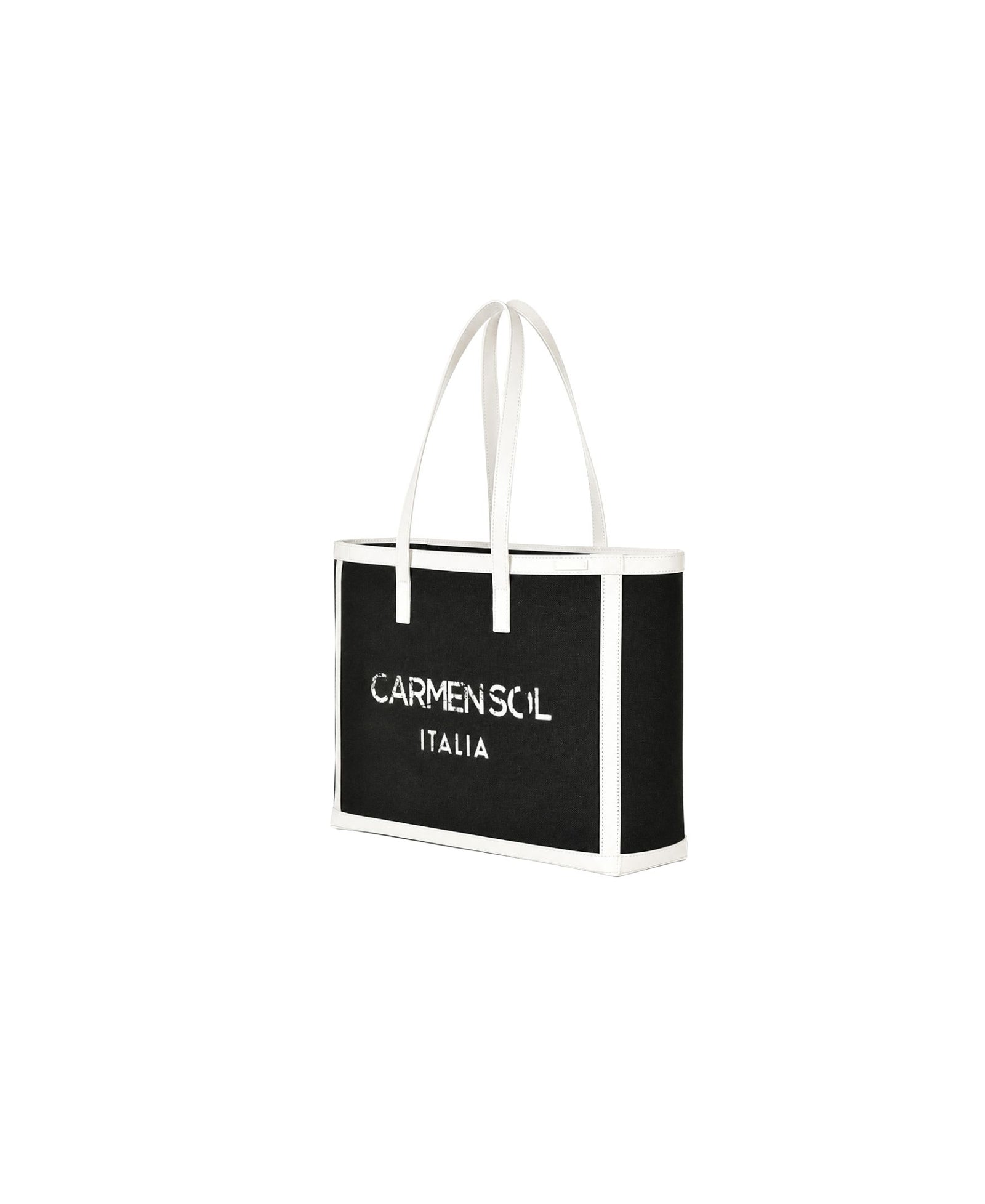 Venezia Black Canvas Mini Tote