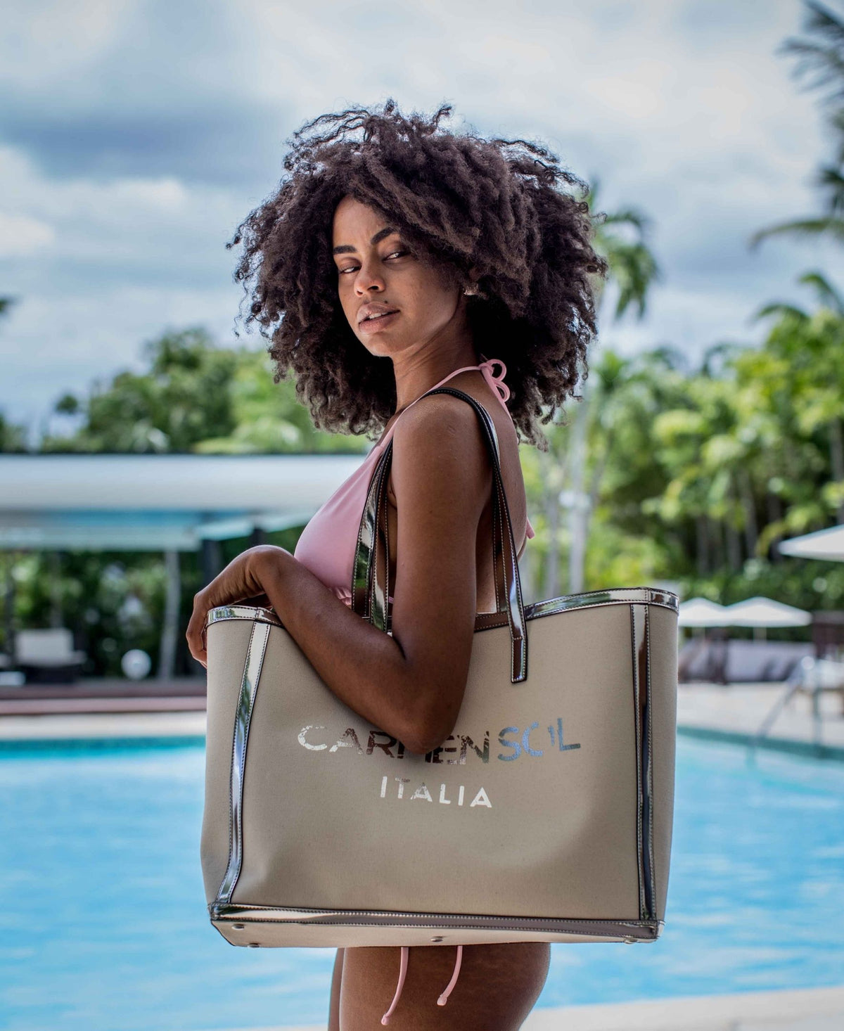 Roma Canvas Large Tote