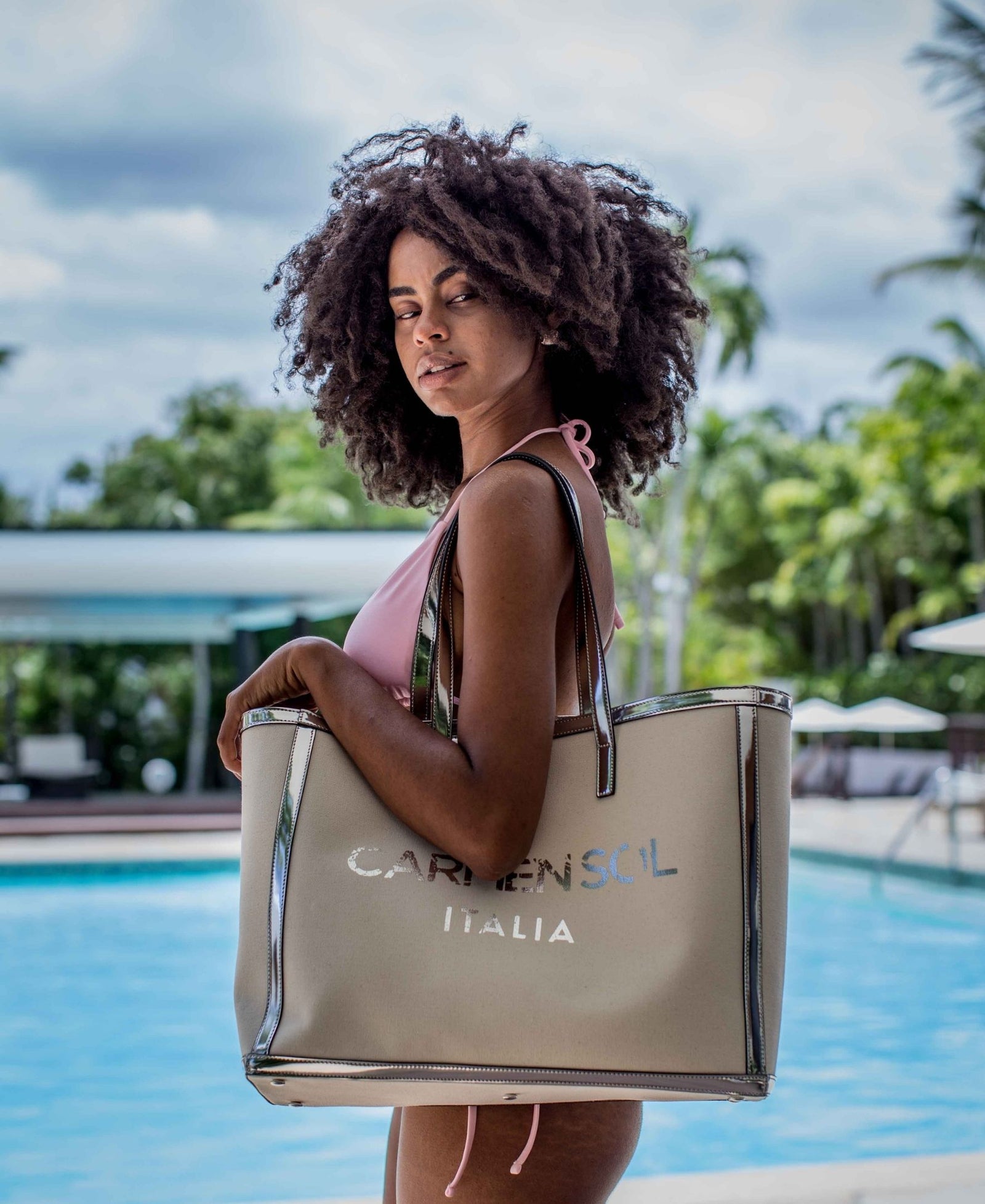 Roma Canvas Large Tote