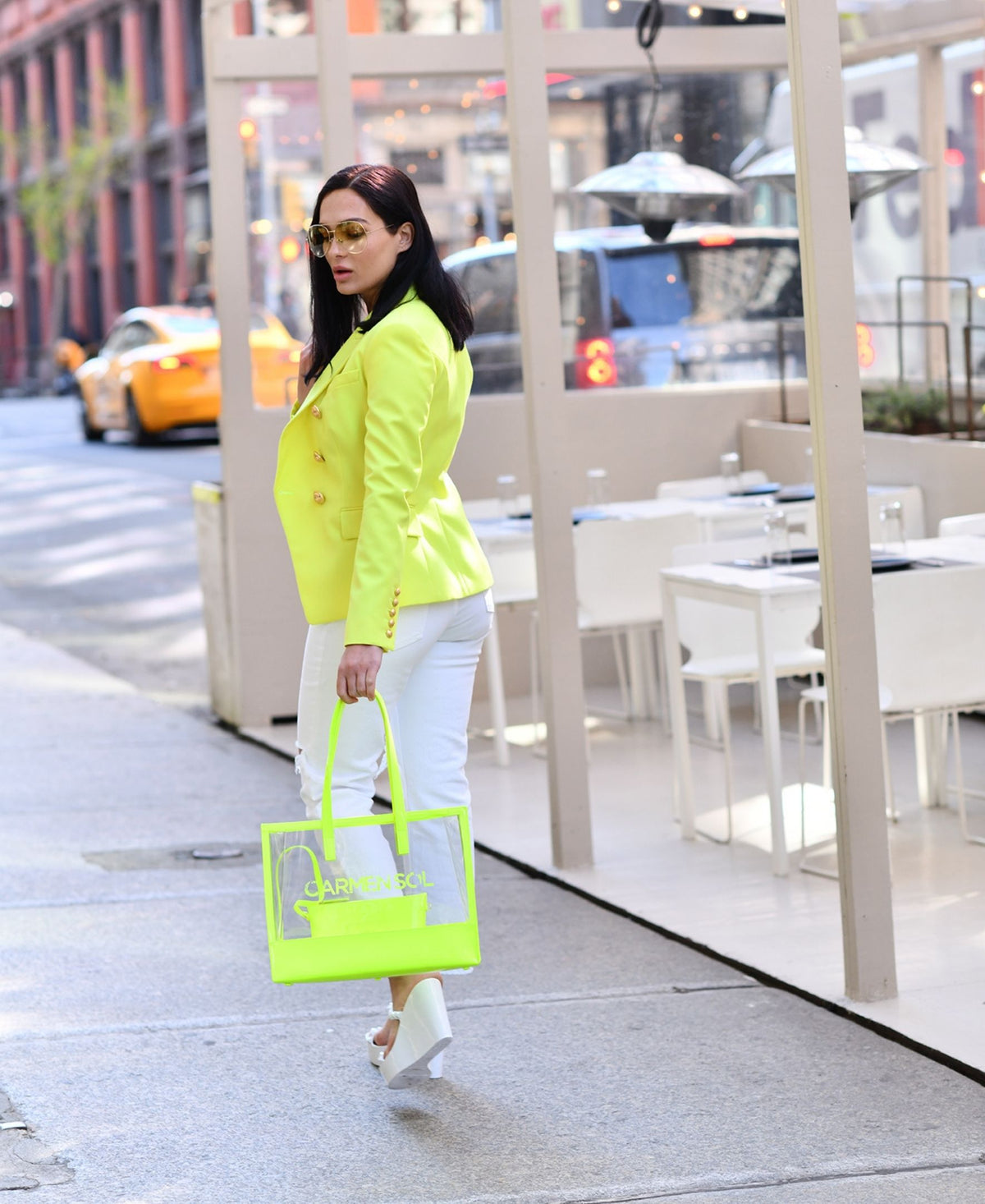 Capri Clear Mid Tote