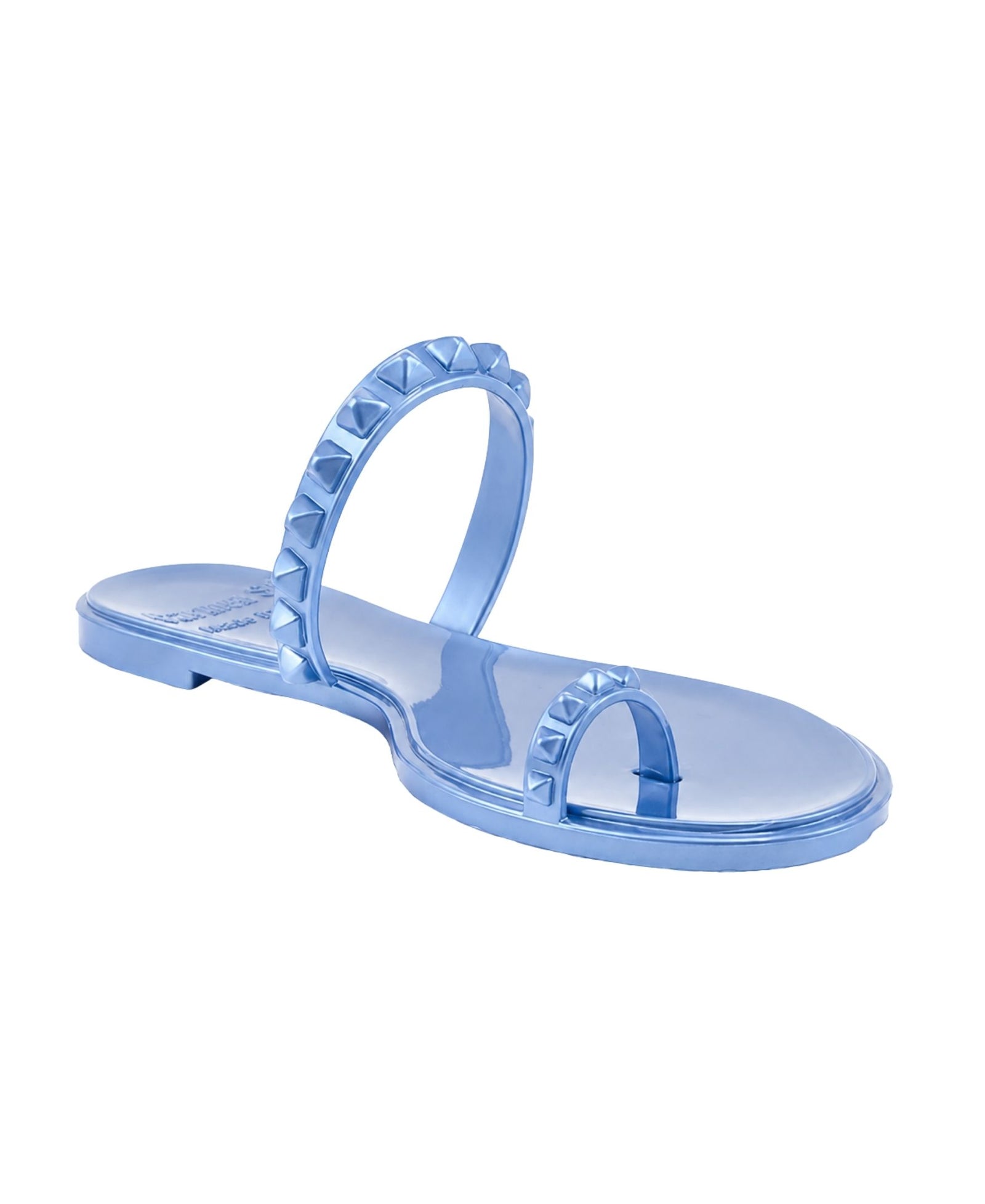 Maria Flat Jelly Sandals - Metallic Jelly