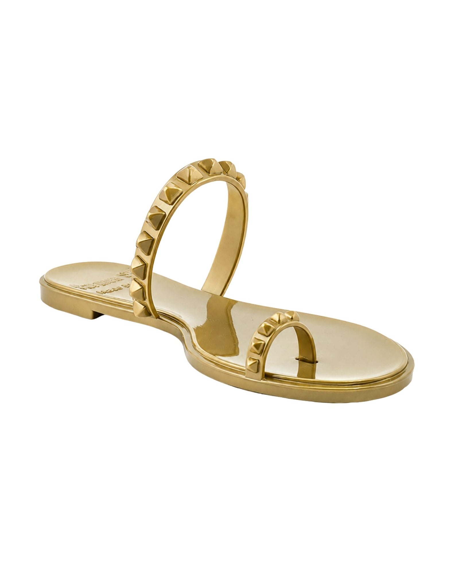 Maria Flat Jelly Sandals - Metallic Jelly