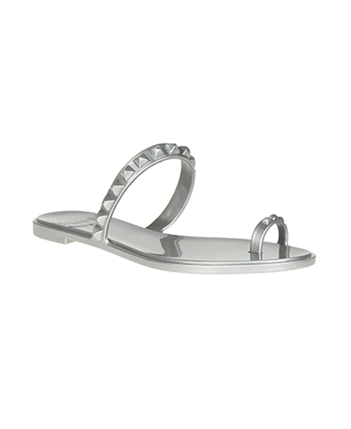 Maria Flat Jelly Sandals - Metallic Jelly