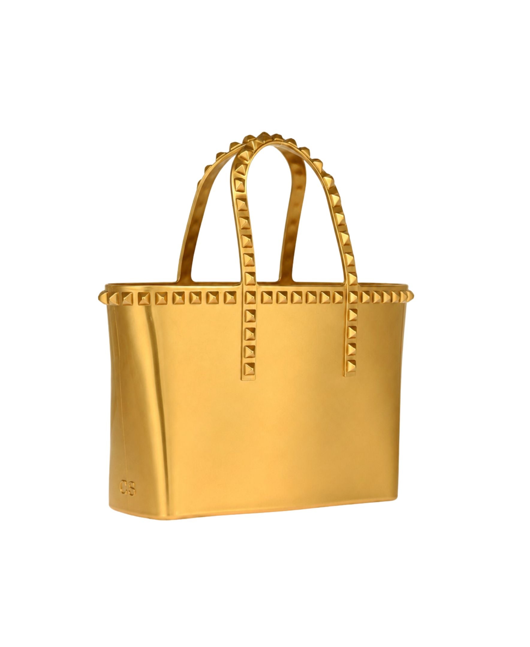 Buy Mini Melissa tote bag, big purses, telfar bag |Metallic Jelly