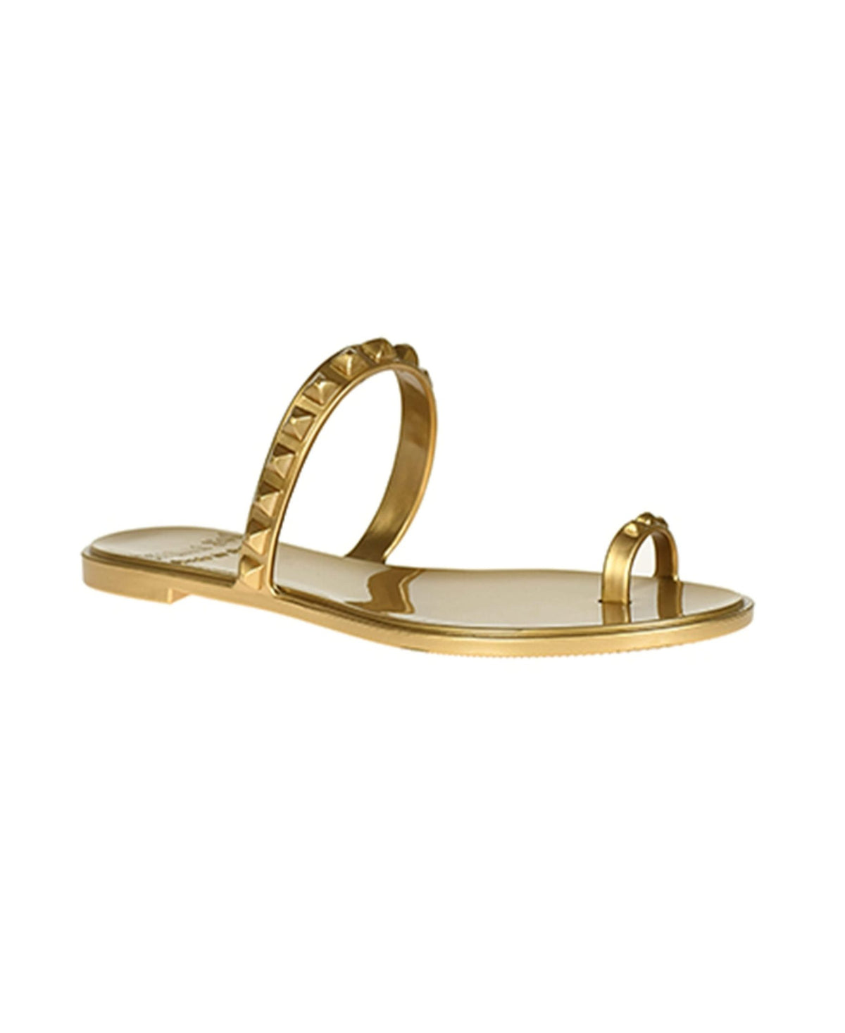 Maria Flat Jelly Sandals - Metallic Jelly
