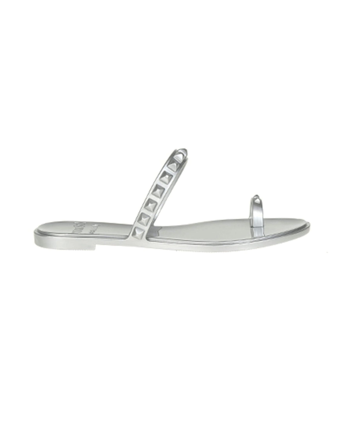 Maria Flat Jelly Sandals - Metallic Jelly
