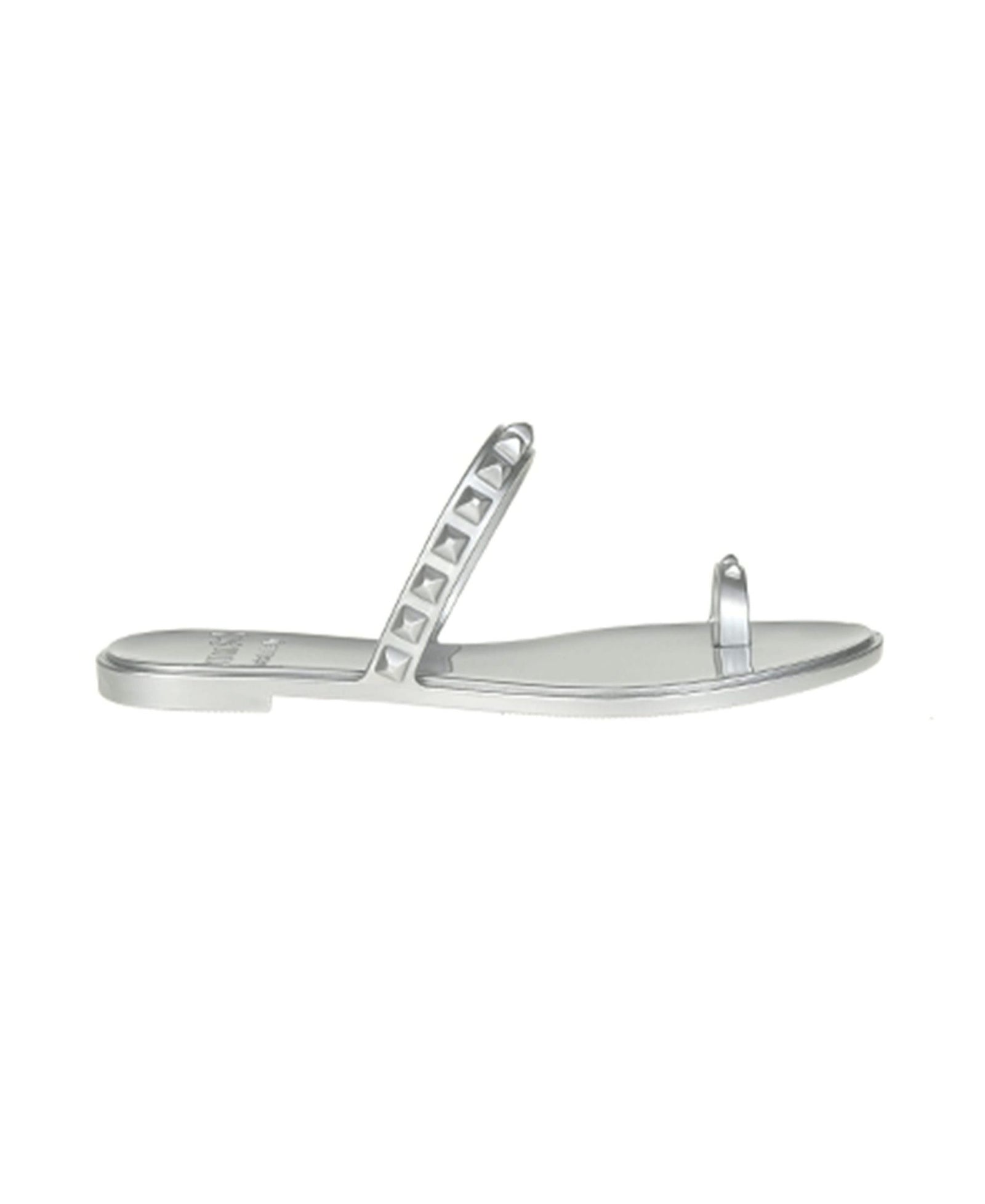 Maria Flat Jelly Sandals - Metallic Jelly